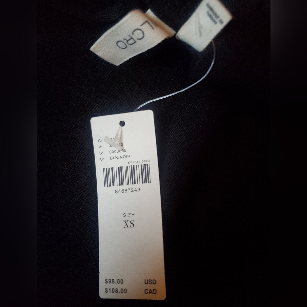 Anthropologie Black Hoodie w/Tulle NWT - Pilcro Brand - Picture 4 of 4